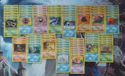 Pokemon Lot of 297, Fossil, Commons & Uncommons, Unlimited - Image 2
