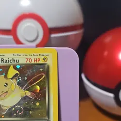 Pokemon TCG Dark Raichu 83/82 Team Rocket Secret Rare Unlimited Holo MP Swirl - Image 2