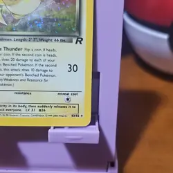 Pokemon TCG Dark Raichu 83/82 Team Rocket Secret Rare Unlimited Holo MP Swirl - Image 5
