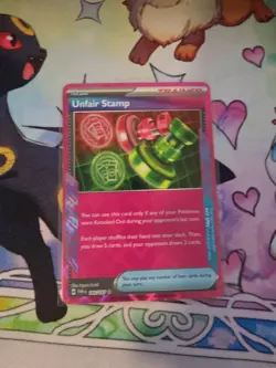 The Pokemon Company Unfair Stamp 165/167 Twilight Masquerade Ace SPEC Holo Eng - Image 1