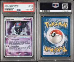 2004 Pokemon Feuerrot Blattgrun Gengar Ex PSA 4 Deutsch #108 - Image 1