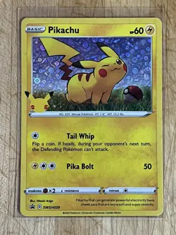 Pokemon TCG Pikachu Pokemon Promos SWSH039 Holo Promo Promo - Image 3