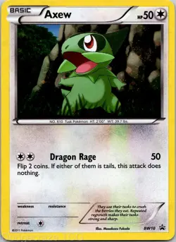 Axew - BW10 BW10 Holo Promo Black And White Promo Pokemon NM - Image 1
