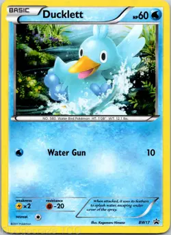 Ducklett - BW17 BW17 Holo Promo Black And White Promo Pokemon NM - Image 1