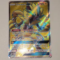 Pokemon Zeraora GX 201/214 SM-Lost Thunder Ultra Rare Full Art Holo 190 HP - Image 1