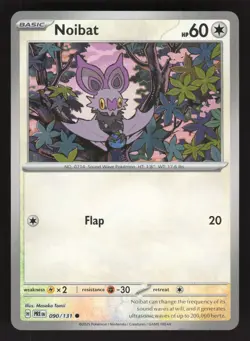 Noibat (Poke Ball Pattern) 090/131 Pokemon Prismatic Evolutions NM - Image 1
