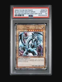 Konami Yu-Gi-Oh! Blue-Eyes White Dragon RA03-EN079 QCSR 1st Ed PSA 10 - Image 1