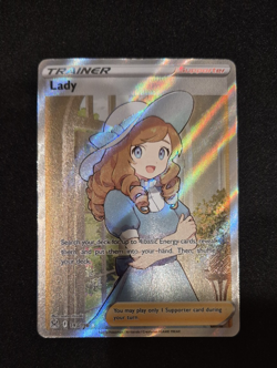 Lady 193/196 SWSH Lost Origin Full Art Ultra Rare Pokemon Card NM - Image 1