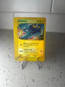 Chinchou 71/147 Aquapolis Reverse Holo 2002 Pokemon Card HP WOTC Vintage Single - Image 1
