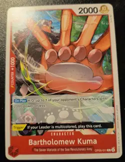 Bartholomew Kuma OP05-011 Common Awakening Of The New Era One Piece Card Game - Image 1