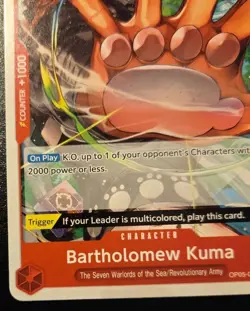 Bartholomew Kuma OP05-011 Common Awakening Of The New Era One Piece Card Game - Image 4