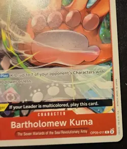 Bartholomew Kuma OP05-011 Common Awakening Of The New Era One Piece Card Game - Image 5