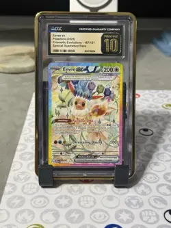 Pokemon Eevee EX TCG Prismatic Evolutions Card 167/131 SIR CGC Pristine 10 - Image 1