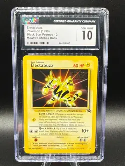 Electabuzz WB Stamped - 1999 Pokemon Black Star Promo 2 - CGC 10 ⚡⚡⚡ - Image 1
