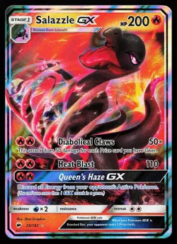 Salazzle GX 25/147 Holo Burning Shadows Pokemon Card - Image 1