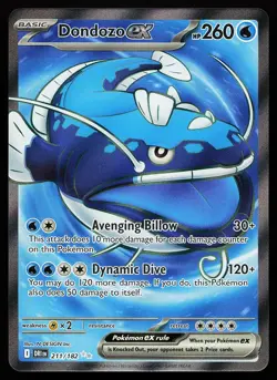 Dondozo ex 211/182 Ultra Rare Destined Rivals Pokemon Card - Image 1