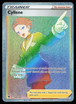 Cyllene 201/189 Rainbow Rare Astral Radiance Pokemon Card - Image 1