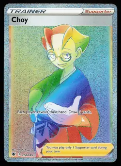 Choy 200/189 Rainbow Rare Astral Radiance Pokemon Card - Image 1