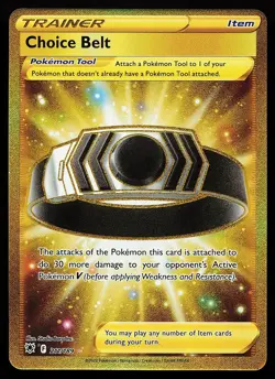 Choice Belt 211/189 Secret Rare Astral Radiance Pokemon Card - Image 1