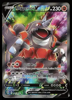 Rhyperior V 181/189 Ultra Rare Darkness Ablaze Pokemon Card - Image 1