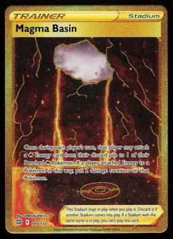 Magma Basin 185/172 Secret Rare Brilliant Stars Pokemon Card - Image 1