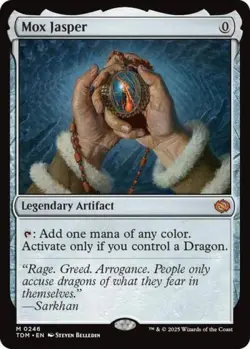 Mox Jasper -Foil Light Play MTG Tarkir: Dragonstorm - Image 1