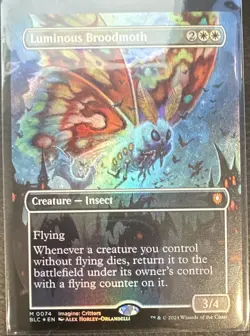 Magic: The Gathering Luminous Broodmoth Commander Bloomburrow Borderless Foil - Image 1