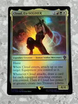 Cloud, Ex-SOLDIER #2 FOIL MTG Final Fantasy FIC NM X1 - Image 1