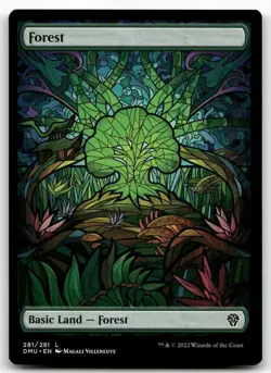 Forest (Showcase) #281 MTG Dominaria United NM X1 - Image 1