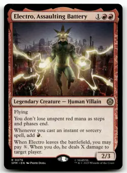 Electro, Assaulting Battery R Marvel's Spider-Man 76 MTG NM X1 - Image 1