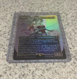MTG Final Fantasy Commander #204 Terra, Herald of Hope Mythic BORDERLESS FOIL MT - Image 3