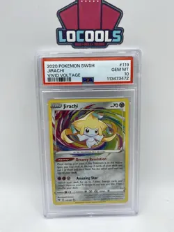 2020 Pokemon SWSH Jirachi Vivid Voltage #119/185 PSA 10 GEM MT RARE - Image 1