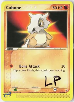 Cubone 40/95 Common Team Magma vs Team Aqua Pokemon Lightly Played - Image 1