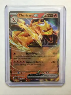 Pokemon TCG Charizard ex 006/165 Sv: Scarlet & Violet 151 Double Rare Holo - Image 3