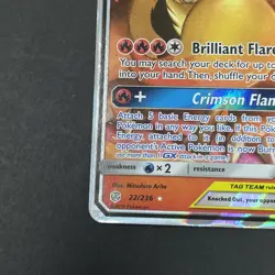 Charizard & Braixen GX -22/236 Ultra Rare - Cosmic Eclipse Pokemon Sun & Moon - Image 5