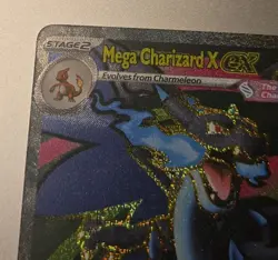 Pokemon TCG Phantasmal Flames 109/094 Mega Charizard X ex Ultra Rare - Image 2