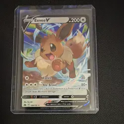 Pokemon TCG Eevee V 108/159 SWSH: Crown Zenith Ultra Rare Holo - Image 1