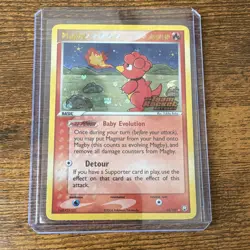 Pokemon TCG Magby 24/109 Team Rocket Returns Reverse Holo Rare English 2004 - Image 1