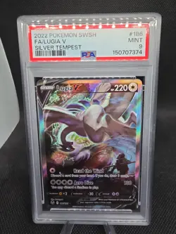 Pokemon Lugia V 186/195 Silver Tempest SWSH12 Alt Full Art Holo EN PSA 9 - Image 2