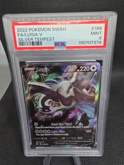 Pokemon Lugia V 186/195 Silver Tempest SWSH12 Alt Full Art Holo EN PSA 9 - Image 3