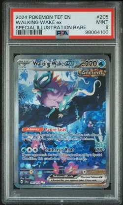 2024 POKEMON TEF EN-TEMPORAL FORCES #205 WALKING WAKE EX PSA 9 - Image 1