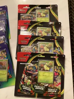 Pokemon TCG 2 Perfect Order 3-pack blister qty(9) Sealed & New - Image 3
