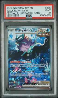2024 POKEMON TEF EN-TEMPORAL FORCES #205 WALKING WAKE EX PSA 9 - Image 1