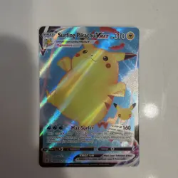 Pokemon Surfing Pikachu VMAX Ultra Rare Celebrations 009/025 NM - Image 1