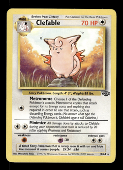 Pokemon TCG Jungle Clefable 17/64 - Image 1