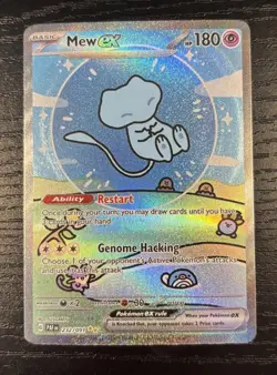 Mew ex 232/091 SIR SV Paldean Fates Pokemon TCG Near Mint Condition - Bubble Mew - Image 1