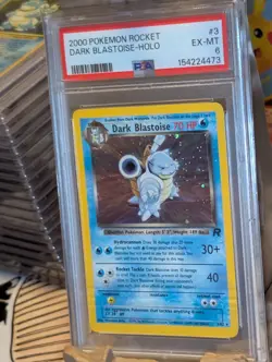 2000 Pokemon Team Rocket Dark Blastoise Holo 3/82 PSA 6 EX-MT - Single Owner - Image 2