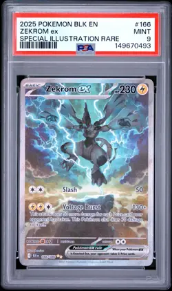 PSA 9 ZEKROM EX 166/086 SPECIAL ILLUSTRATION RARE BLACK BOLT POKEMON ⚡ - Image 1