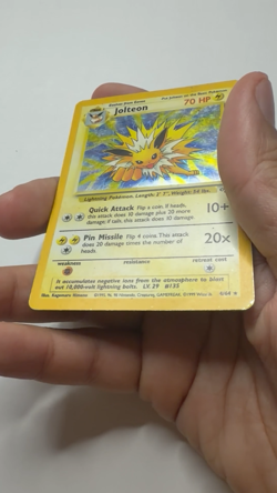 Pokemon TCG Jolteon Jungle 4/64 Holo Unlimited Holo Rare - Image 2