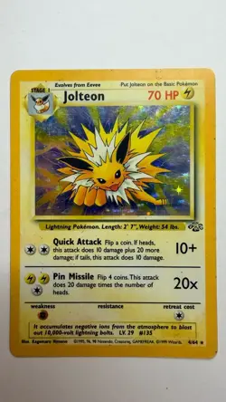 Pokemon TCG Jolteon Jungle 4/64 Holo Unlimited Holo Rare - Image 4